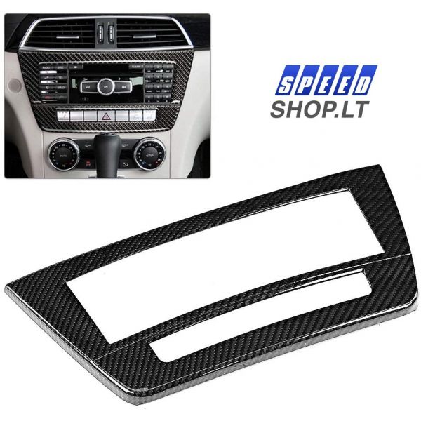 Mercedes Benz C klasė W204 Carbon centrinės konsolės apdaila
